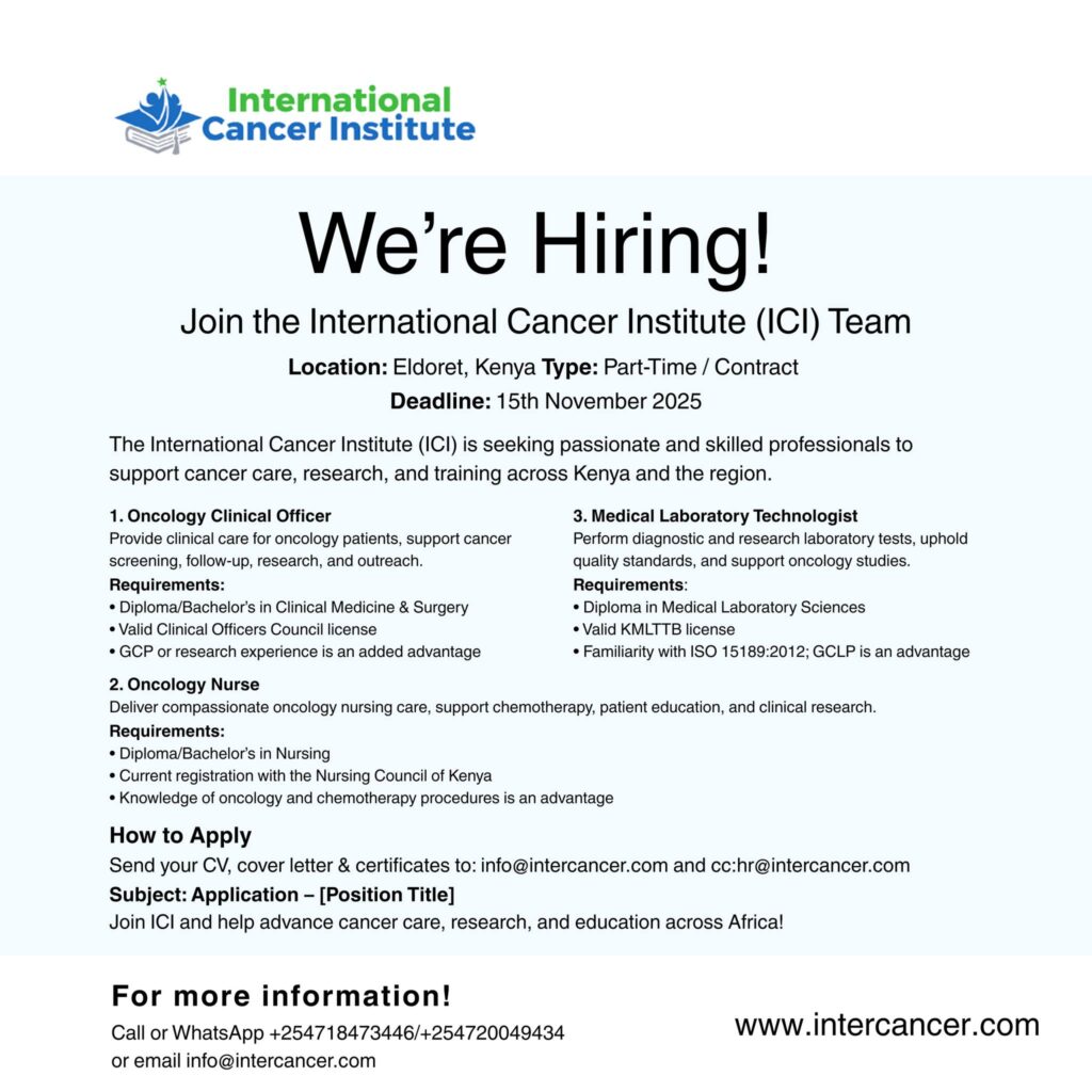 International Cancer Institute Job